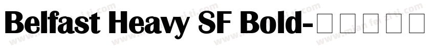 Belfast Heavy SF Bold字体转换